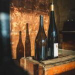 Brut wines & tours wijntoer - schaduwspel met wijnflessen